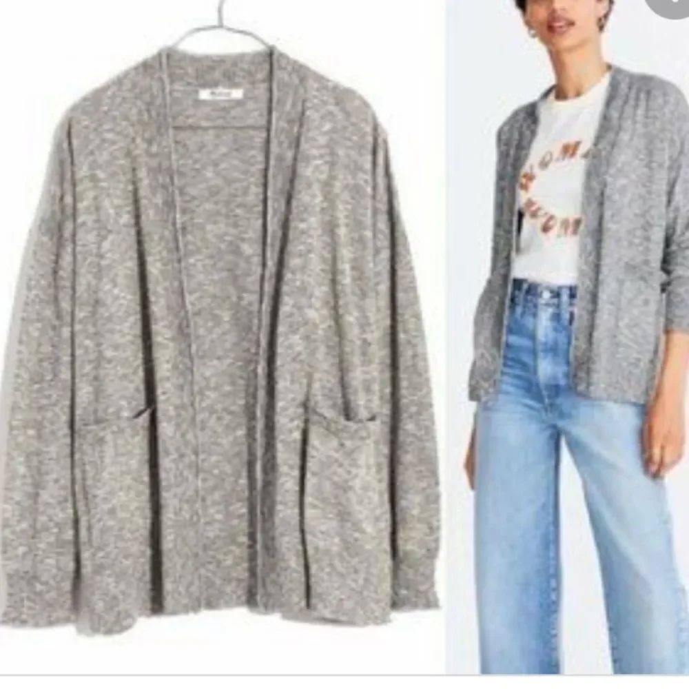 Madewell Bradley Open gray heathered cardigan size XS